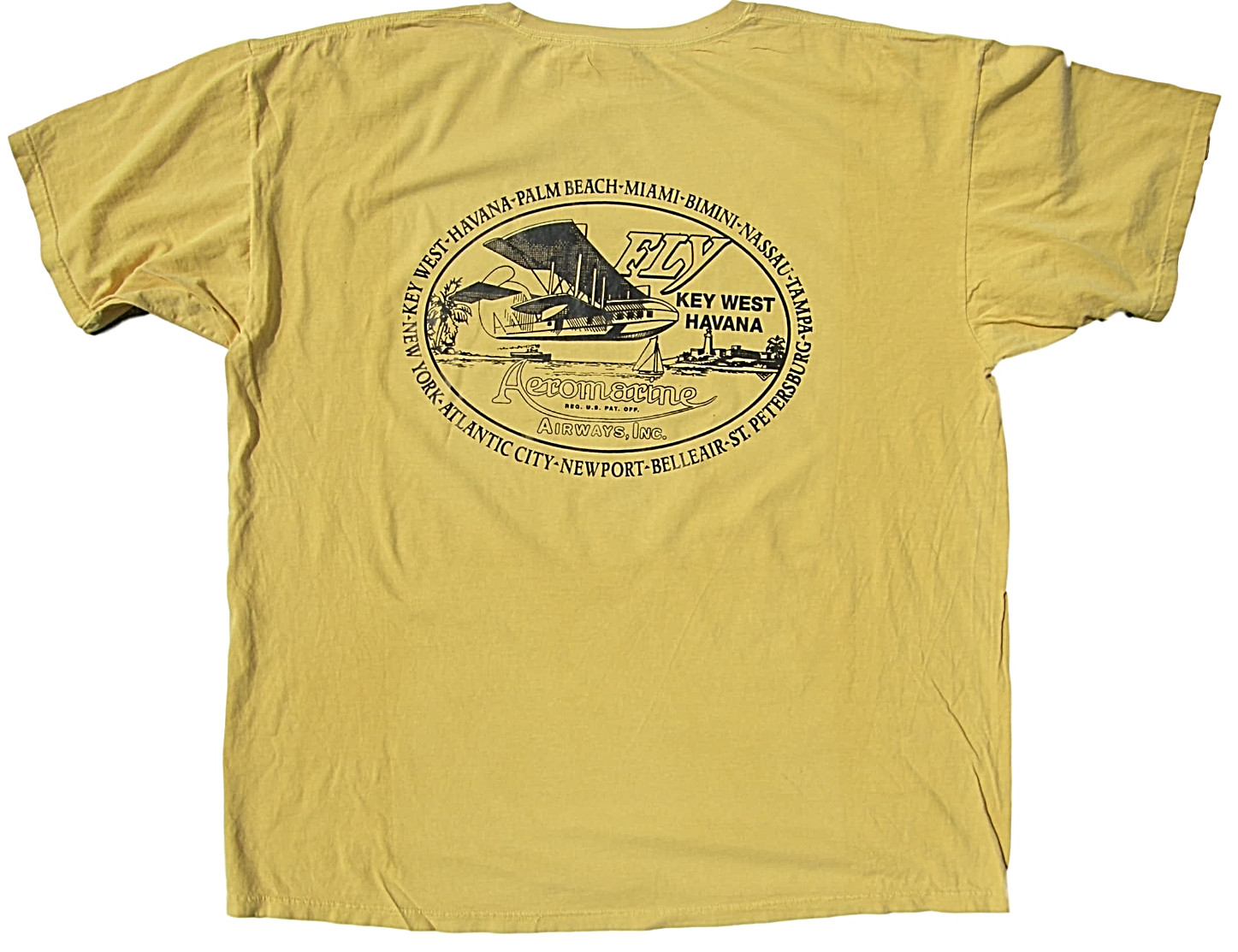Aeromarine Airways Airlines T-shirt Caribbean Hobo Key West Havana Flying Boat gallery