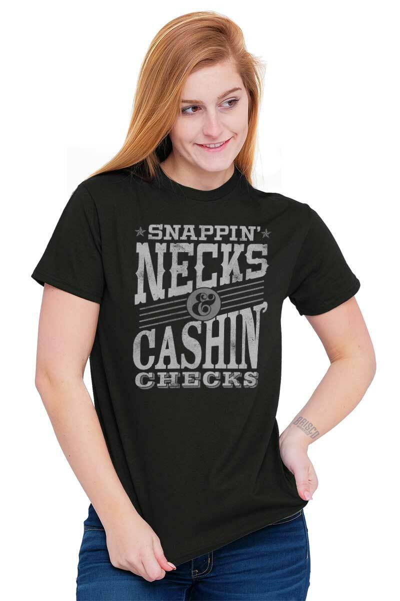 Snappin Necks and Cashin Checks Movie Quote Mens Casual Crewneck T Shirts Tees gallery