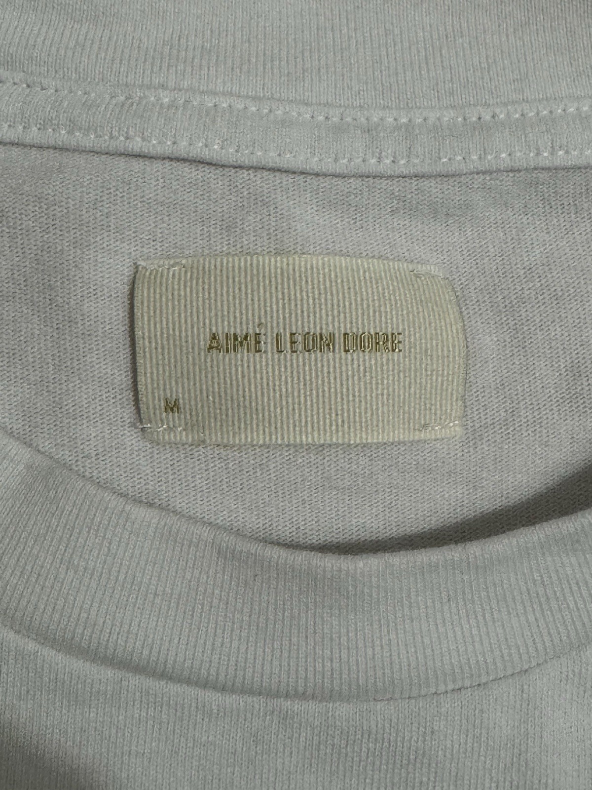 BRAND NEW AIME LEON DORE x NEW BALANCE WHITE/GREEN TEE T-SHIRT SZ M MEDIUM gallery