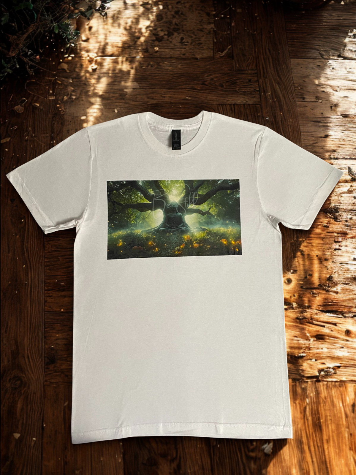 DTF Custom Made - BE STILL Short Sleeve T-Shirt - White SML gallery