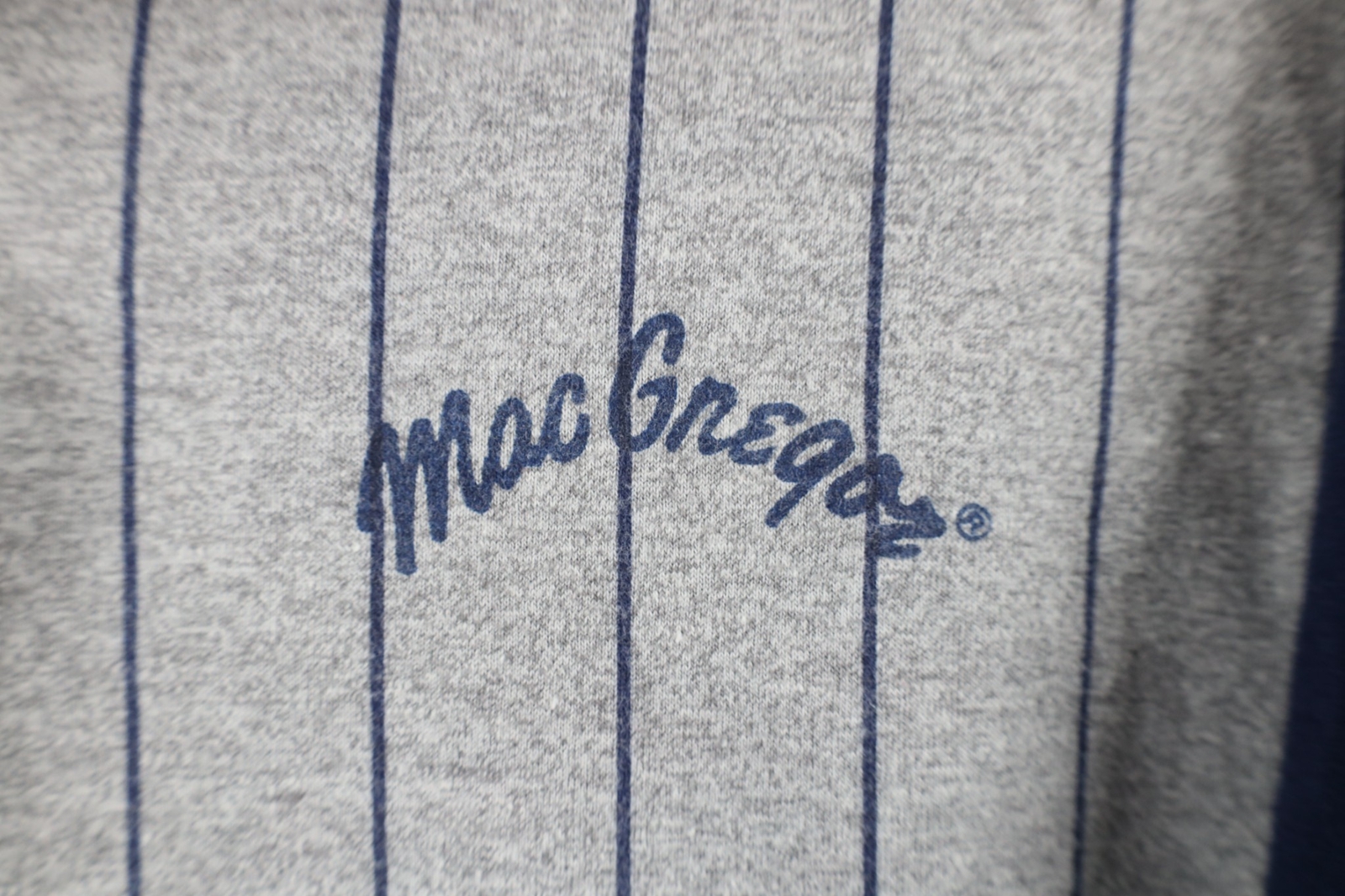 Vintage 70s Streetwear Mens Large Faded Pinstriped 3/4 Sleeve Raglan T-Shirt USA gallery