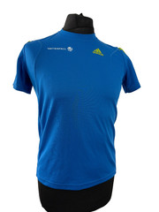 Adidas Vattenfall City Nacht 2010 Blue Running Shirt Mens XS Polyester 34-36 in