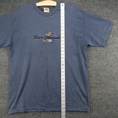 Alstyle Apparel Dixie Stampede Embroidered T-Shirt Mens XL Blue Polycotton
