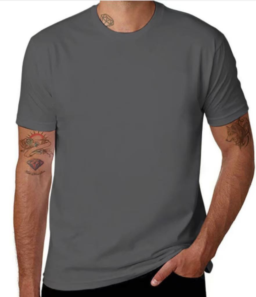 100% Cotton T-Shirt Unisex Men's Basic Plain Blank Crew Tee Tops Adult Shirts gallery