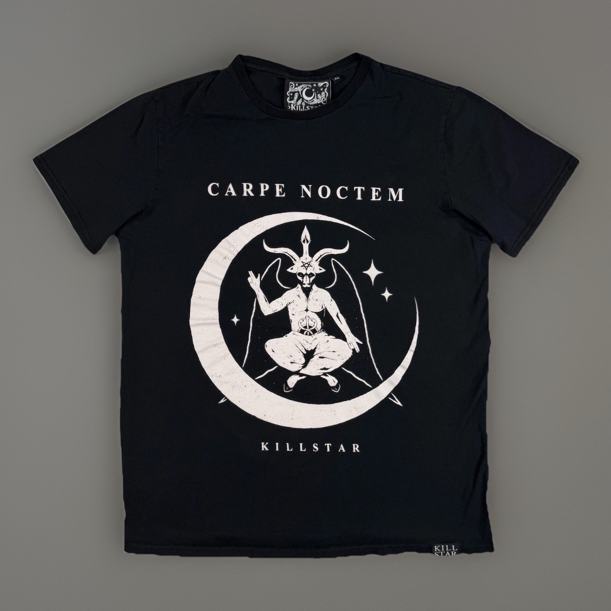 Killstar T Shirt Mens XL Baphomet Carpe Noctem Graphic Tee Normal Is Boring