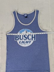 Busch Light Beer Brew City Tank Top Shirt Sleeveless Graphic Tee Men Medium