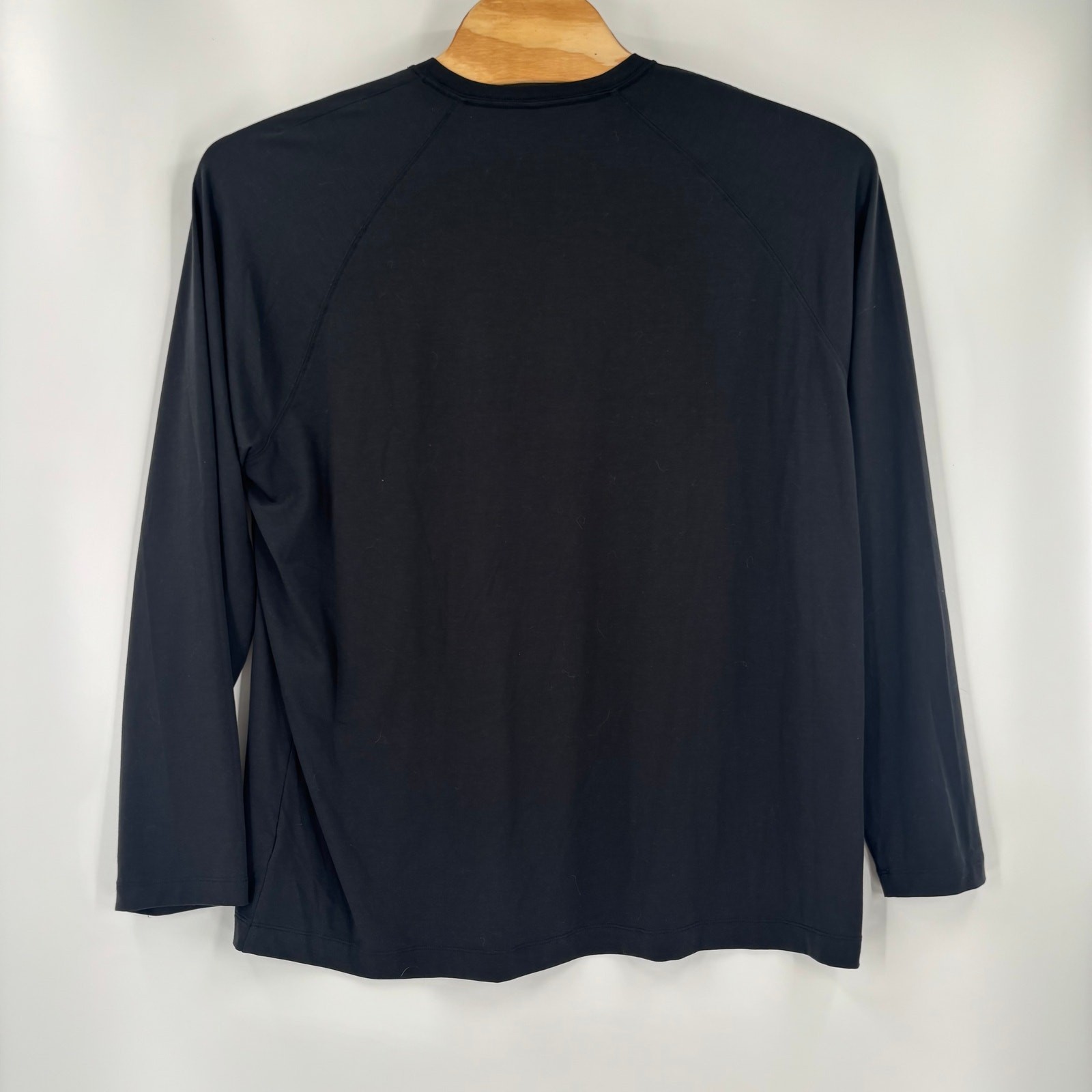 Public Rec Mens 2XL Solid Black Long Sleeve Cotton Blend Henley Shirt gallery