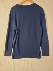 David Archy Men’s Blue Long Sleeve Pullover Top Size L