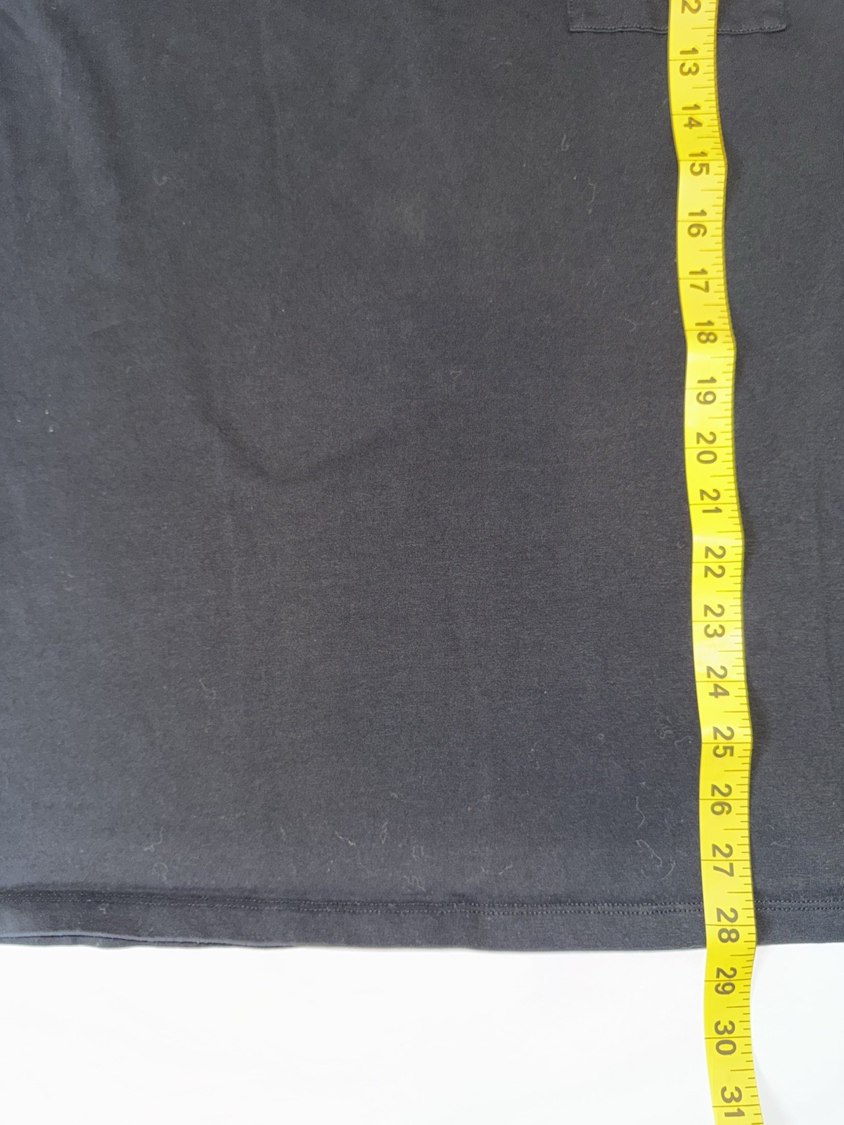 Express Men's Black Knit T-Shirt Pocket Contrasting Trim Crew Neck Size M gallery