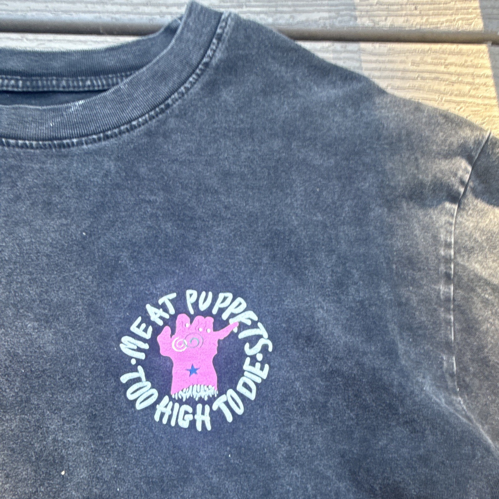 Gallery Dept. Too High To Die Black Graphic Puppet Tee Crew Neck Cotton M gallery