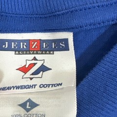 Vintage 90s Funny Jerzees Blue Get Moo-ving With Milk Graphic T-Shirt Large