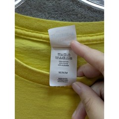 Bright Yellow Basic TShirt Mens Medium 100 Cotton Tee Everyday Essential Casual