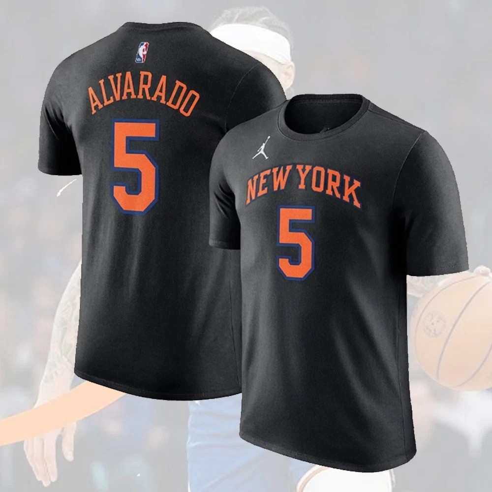 HOT! Jose Alvarado #5 New York Team 2026 Name and Number For Fan gallery