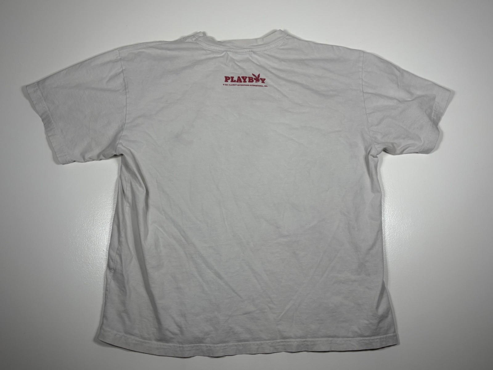 Playboy T Shirt Men No Tag White Graphic Streetwear Casual Retro Iconic gallery