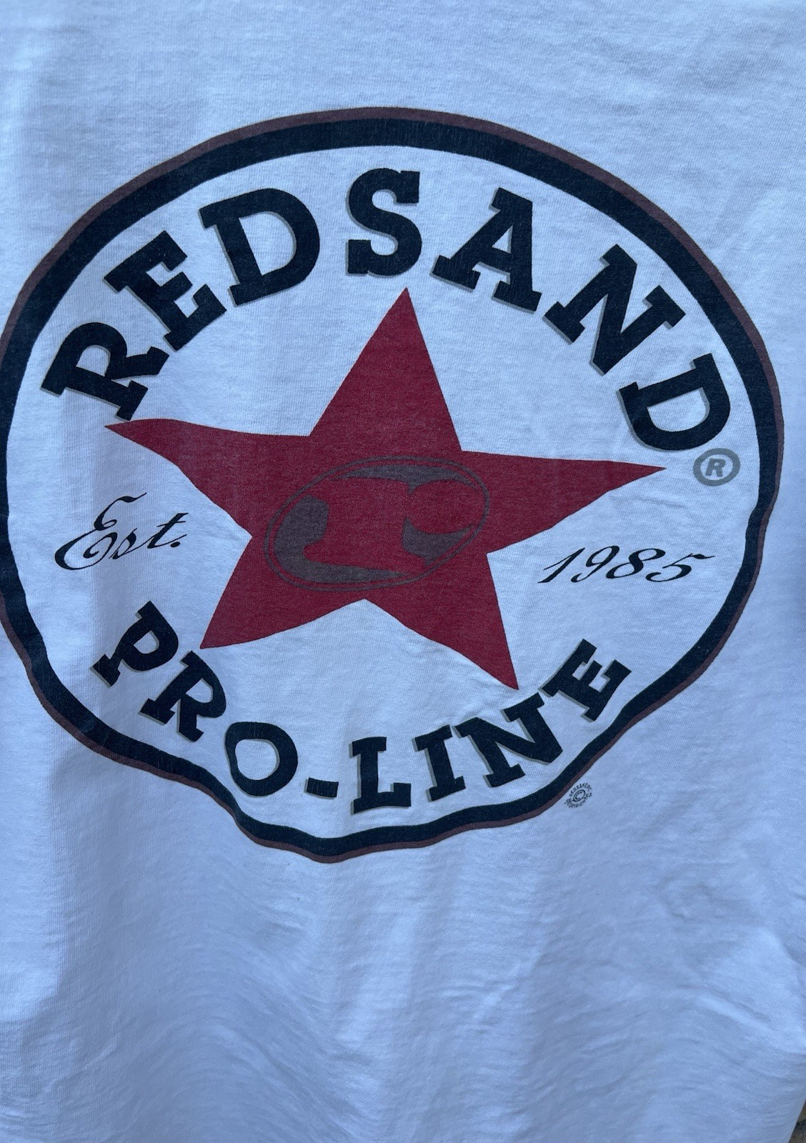 Vintage 1990s Redsand Pro-Line T Shirt L Surf Skate Double Sided Graphic Tee gallery