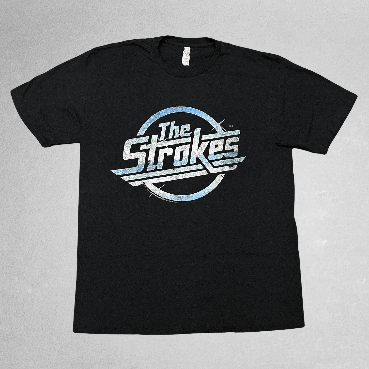 THE STROKES Logo BLACK T-Shirt - Size LARGE - New Without Tags gallery