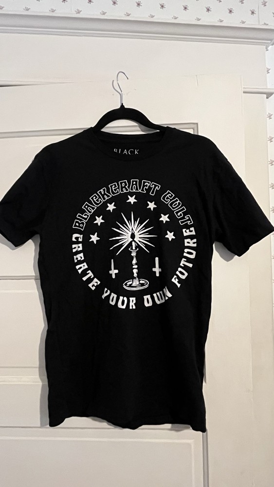 Black Craft Cult Create Your Own Future Candle T Shirt Small