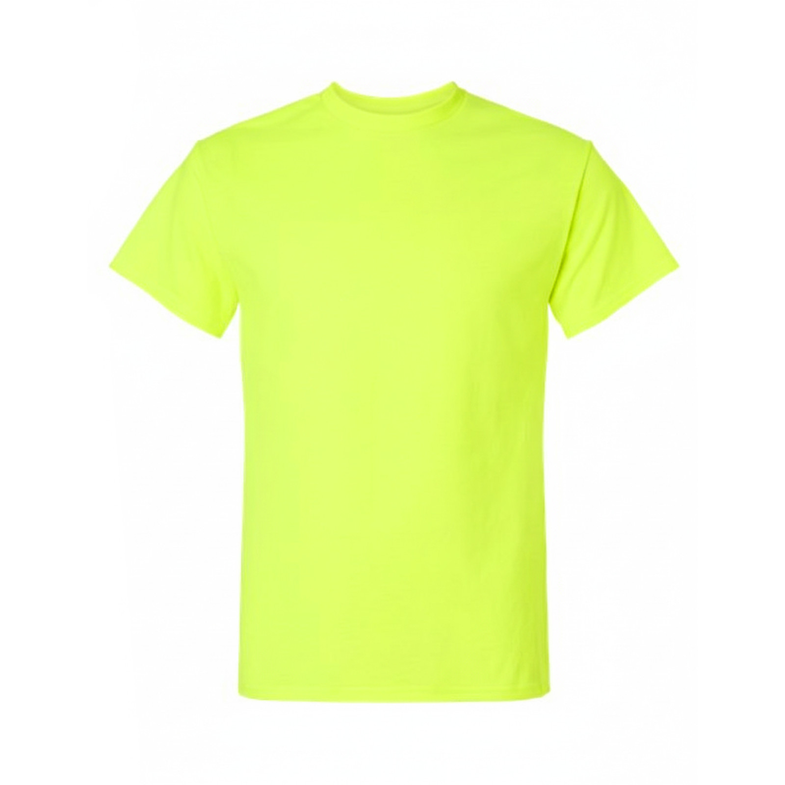 Hanes Men's Authentic High Visibility T-Shirt, His Vis Safety Green Short Sleeve gallery