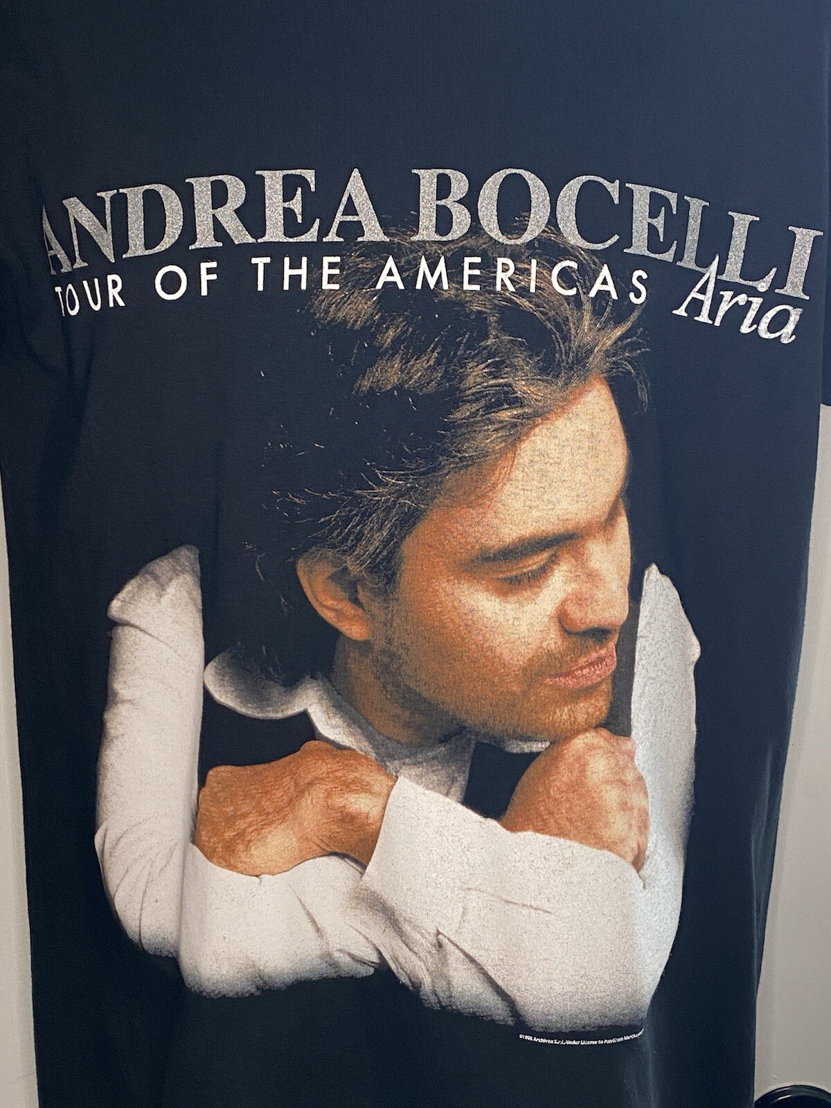 NWOT Vintage 1998 Andrea Bocelli Tour of the America's Aria Shirt Men Medium gallery
