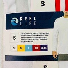 Reel Life Men’s Tee S Sun Defender Long Sleeve UV Tee Sunshirt Rash Guard White