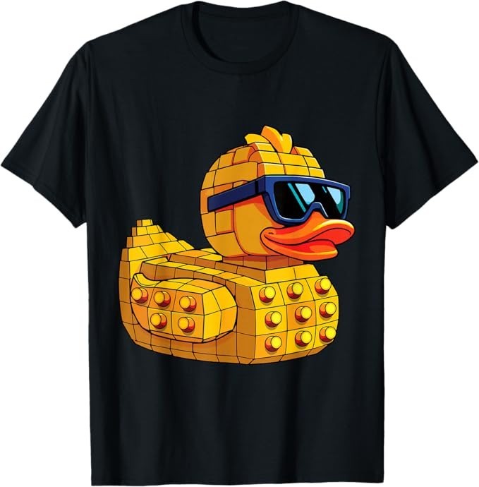 Duck Brick Master Builder Block Building Brick Builder T-Shirt