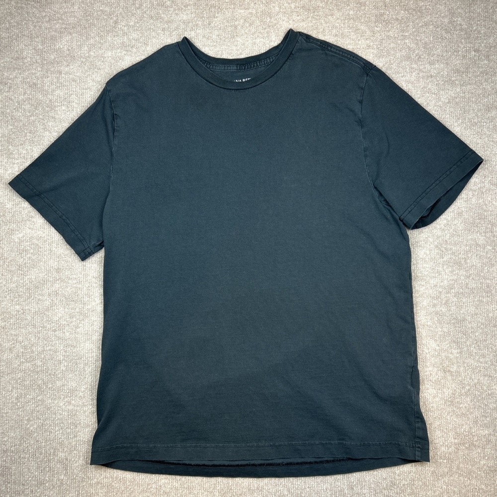 Banana Republic Authentic 100% Supima Cotton T-Shirt Black Large Crew Neck Blank