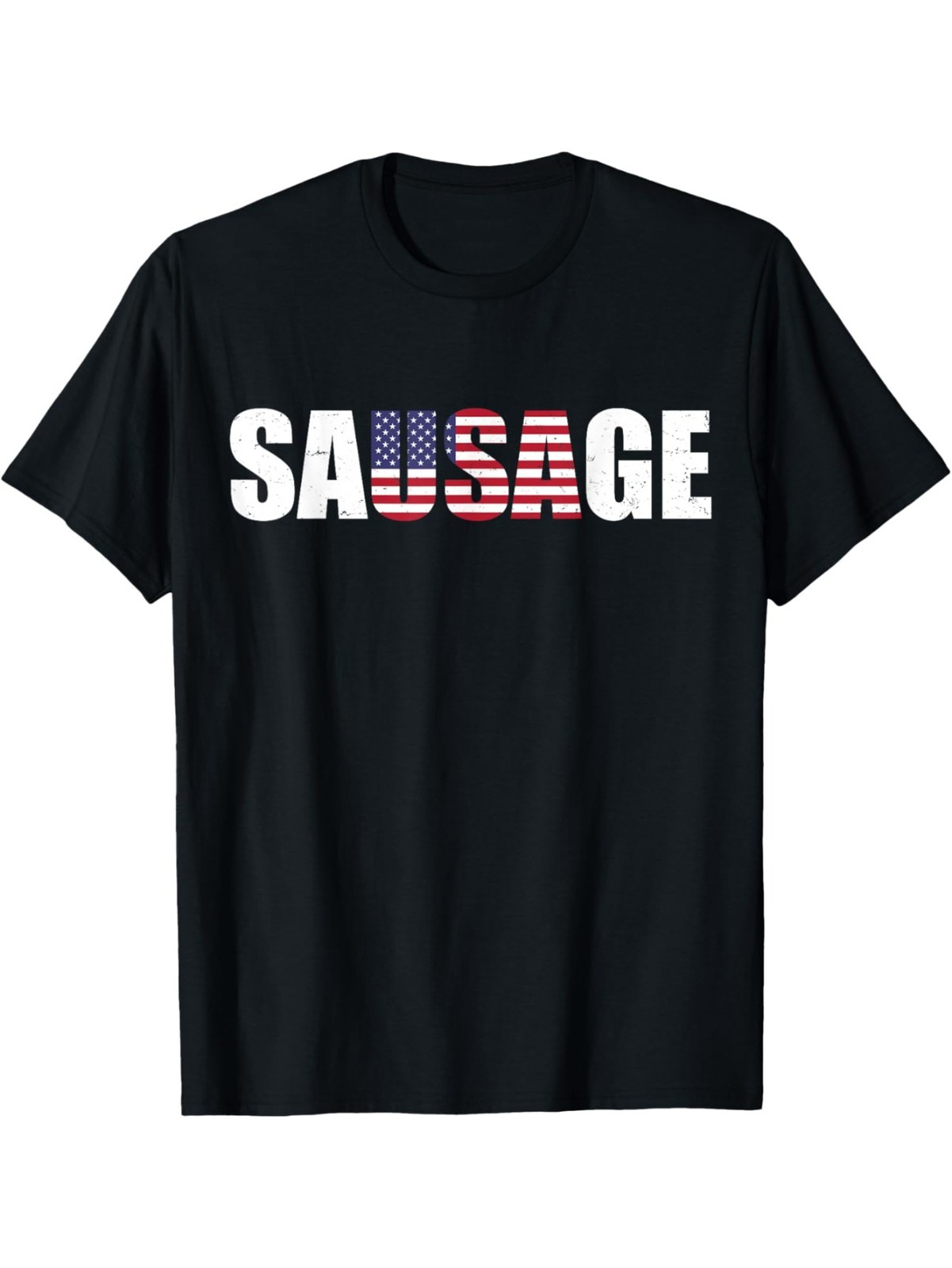 USA American Sausage Funny T-Shirt T-Shirt