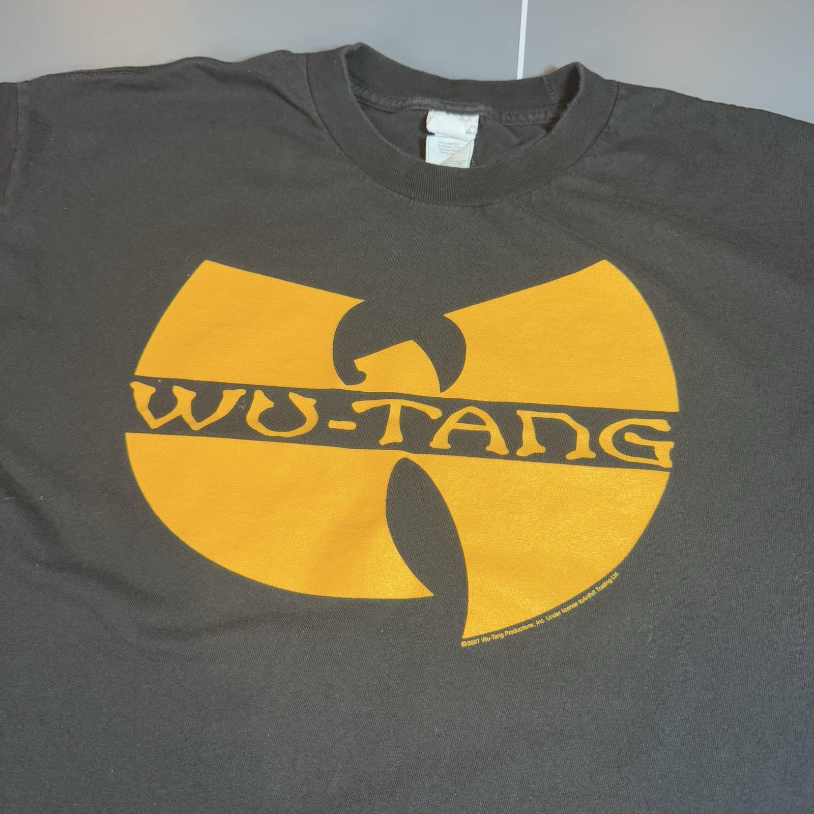 2007 Y2K Wu-Tang Clan T-Shirt Wutang Logo W Black Hip Hop Rap Size XL gallery