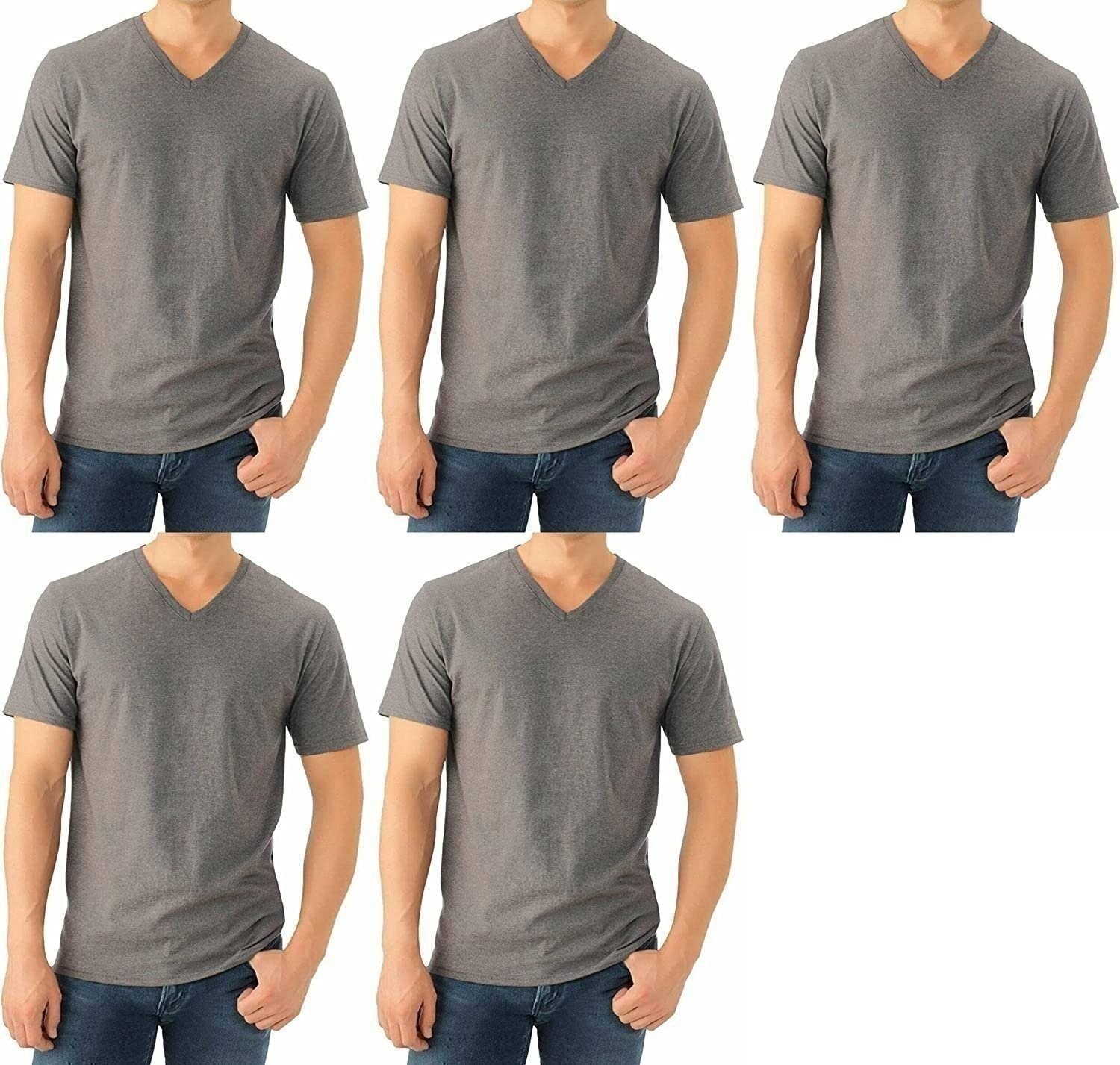 Fruit of the Loom Men's V-Neck Tee (Pack of 5) MANY COLORS AVAILABLE gallery
