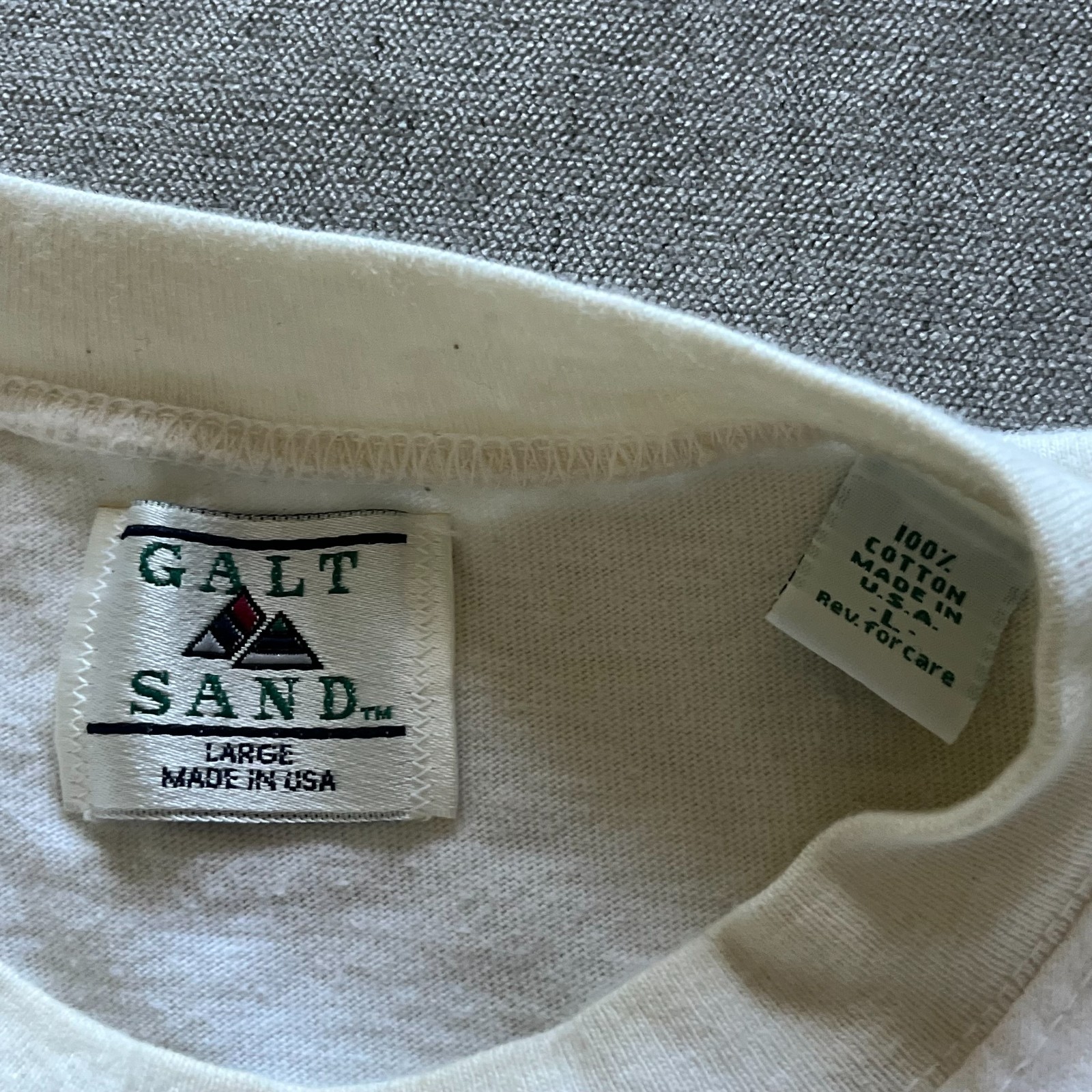 Vintage Galt Sand Catch & Release T Shirt Men L Beige Northern Pike Fishing gallery