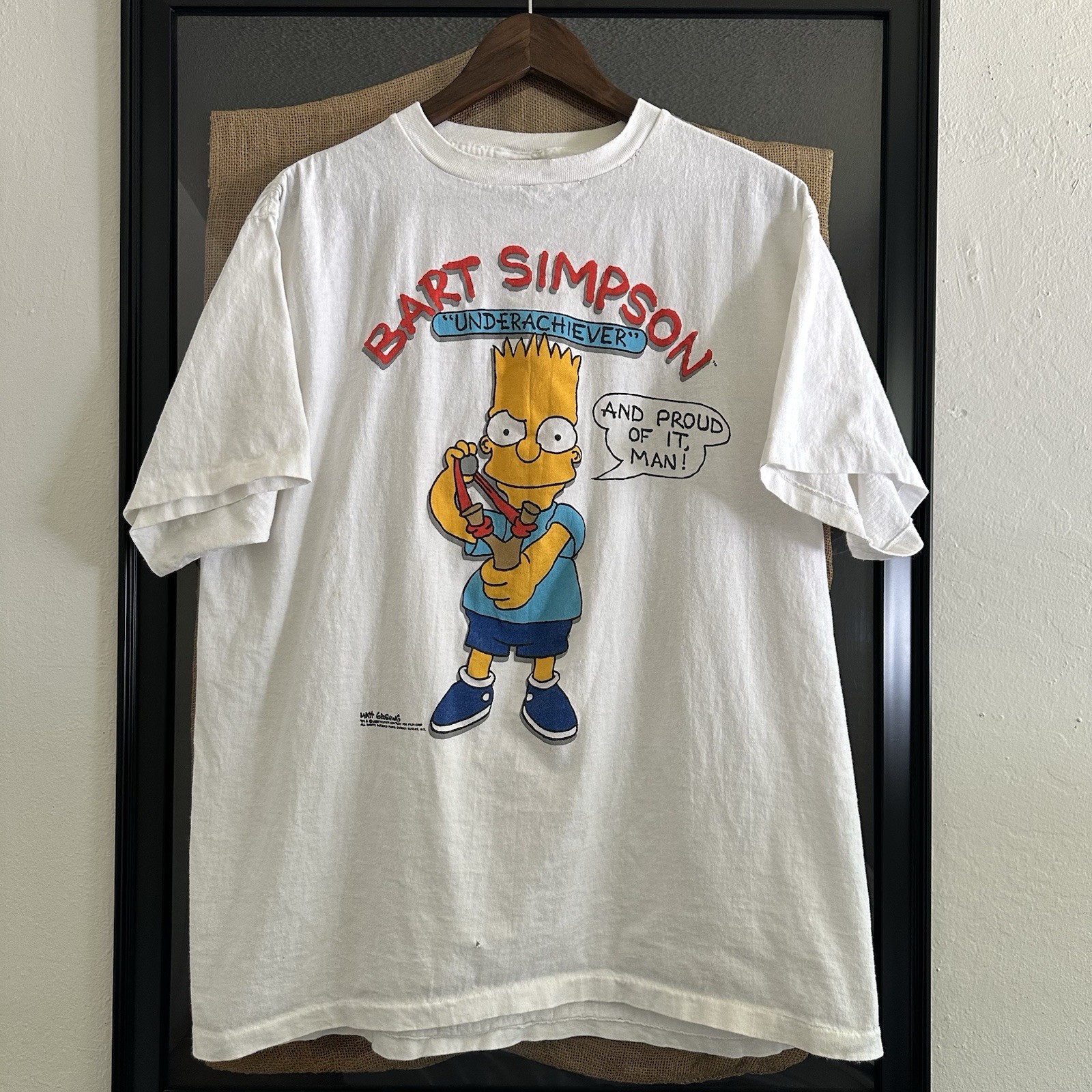 Vintage 80s 90s Bart Simpson Changes Simpsons T Shirt XL gallery