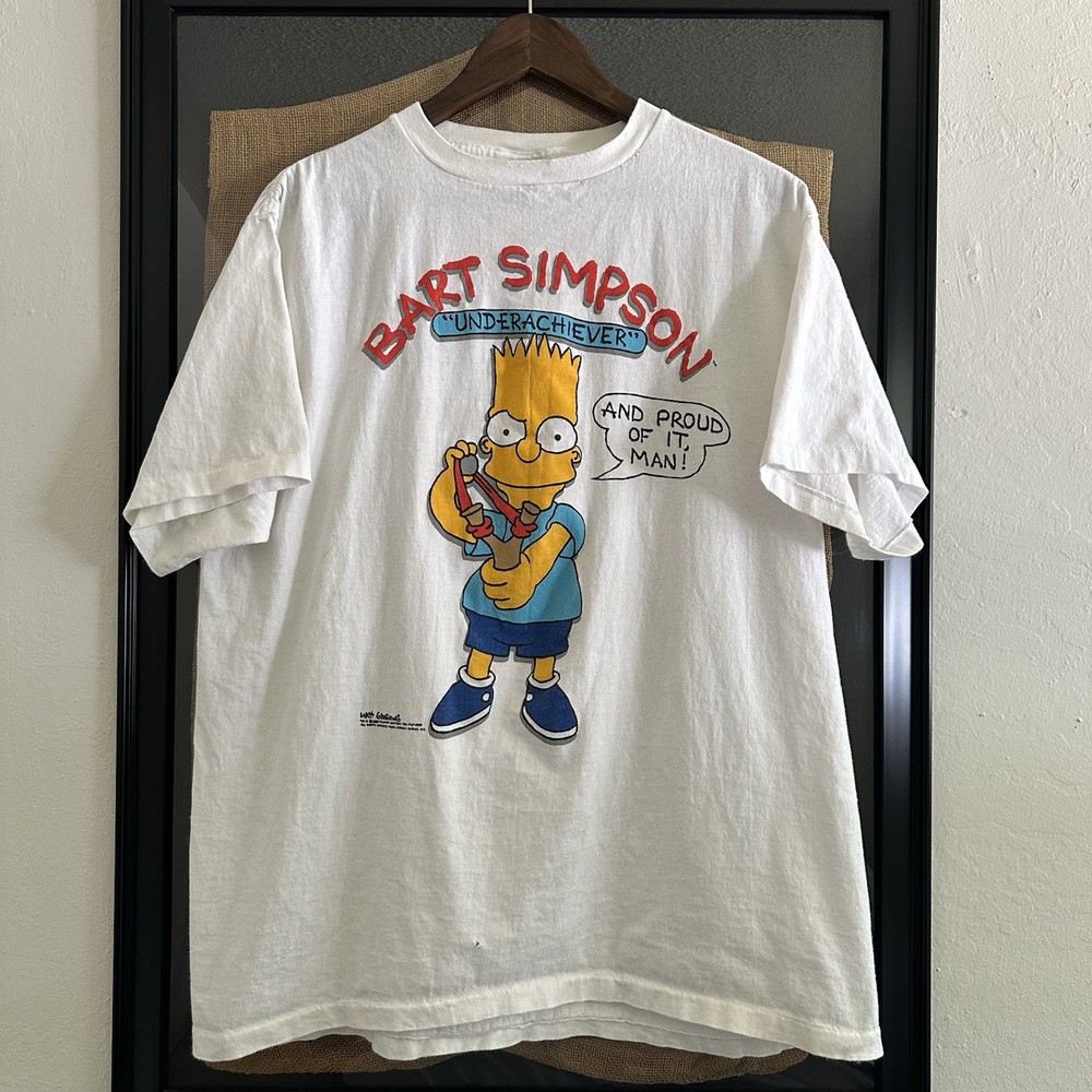 Vintage 80s 90s Bart Simpson Changes Simpsons T Shirt XL