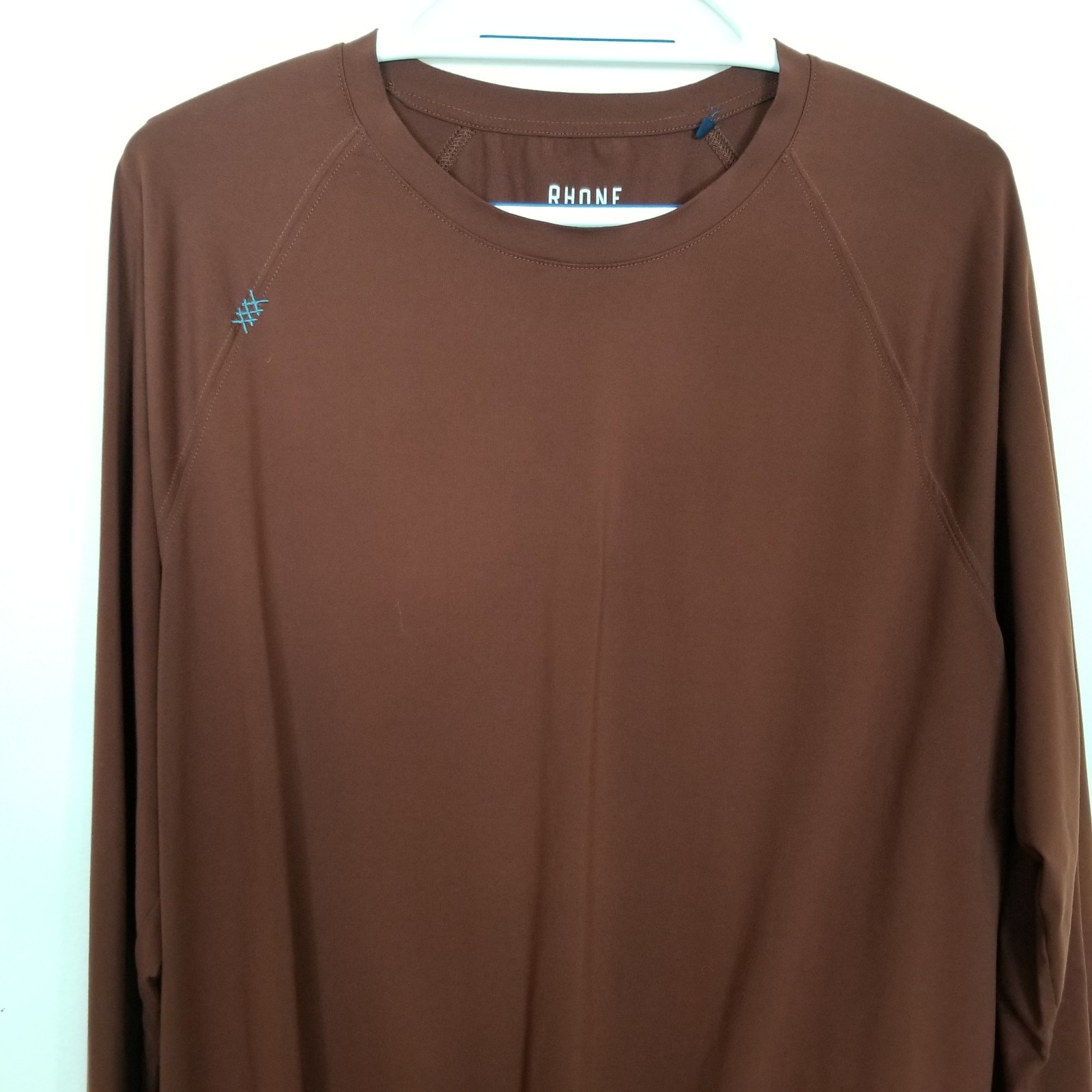 Rhone Reign Long-sleeve Performance Shirt Sz L Brown Nylon Blend Outdoor Casual gallery