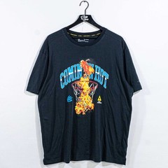 Steph Curry Under Armour Shirt XL Comin In Hot SC30 HeatGear Black Graphic Tee