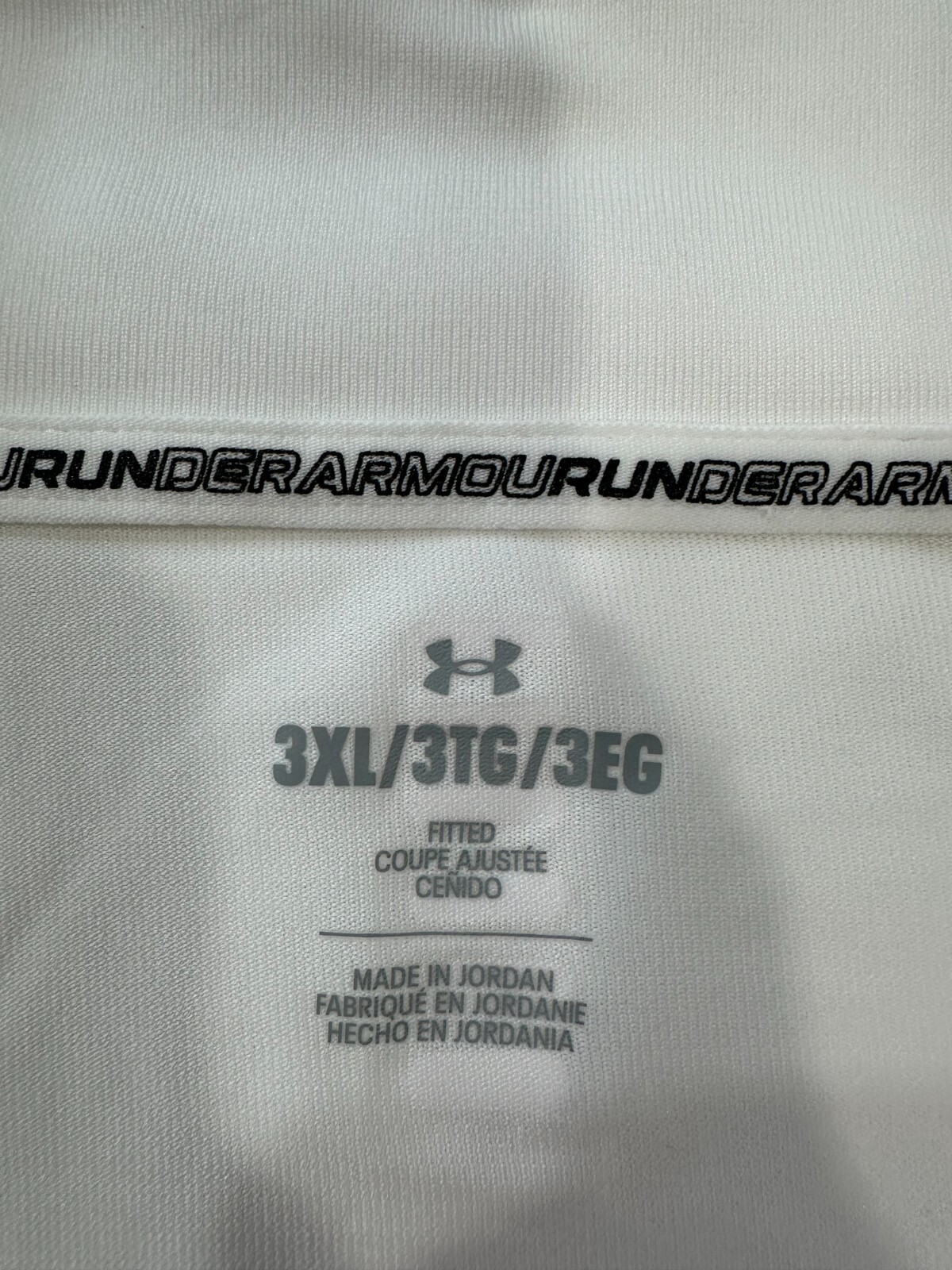Under Armour Men's Size 3XL White Seamless Stride Quarter Zip Running Top $75 gallery