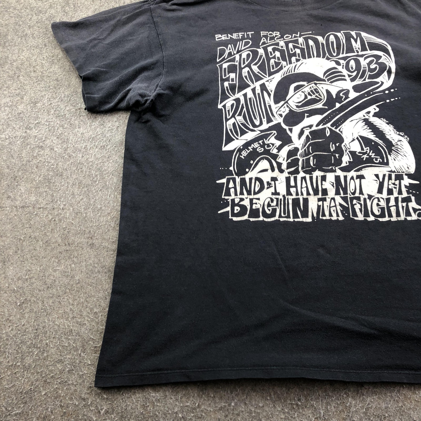 Vintage Motorcycle Shirt Mens Medium Freedom Run Royal First Class Biker 1993 gallery