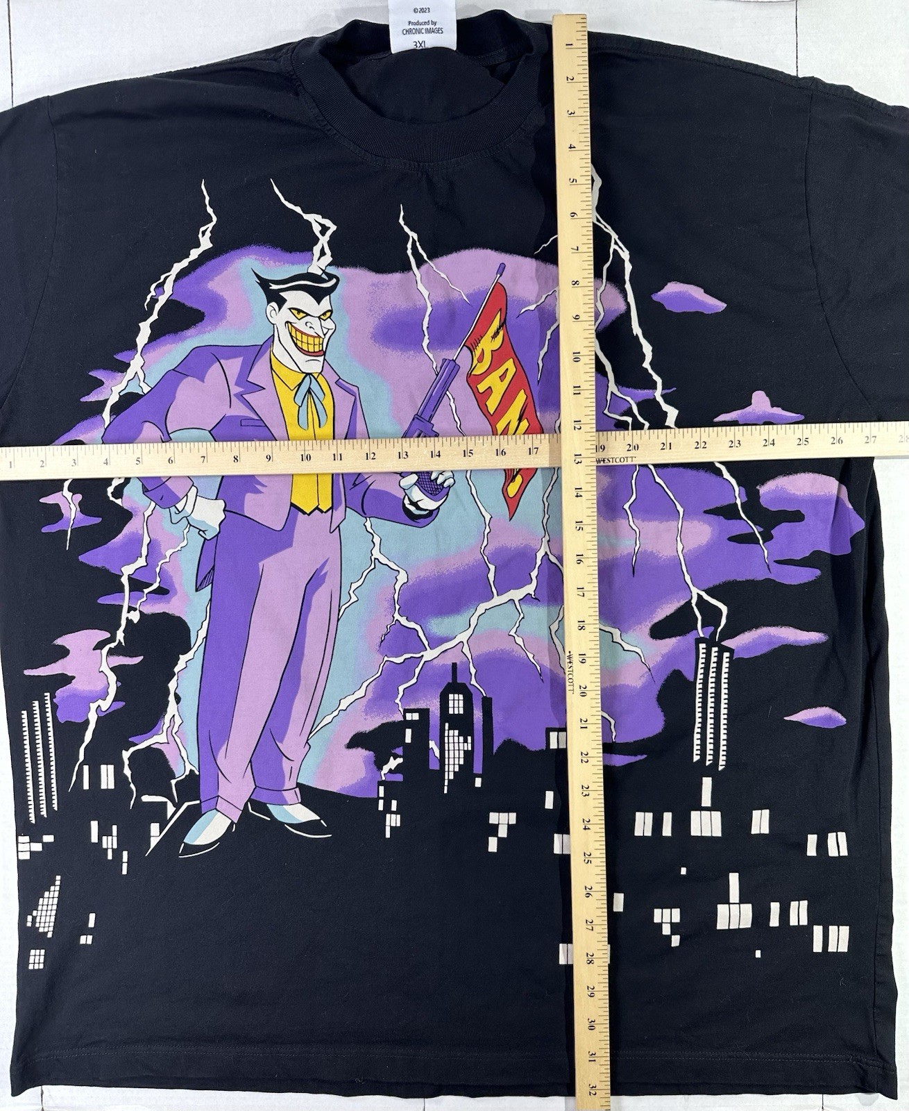 Joker Harley Quinn Batman Graphic T-Shirt 3XL Double Sided DC Comics 2023 gallery