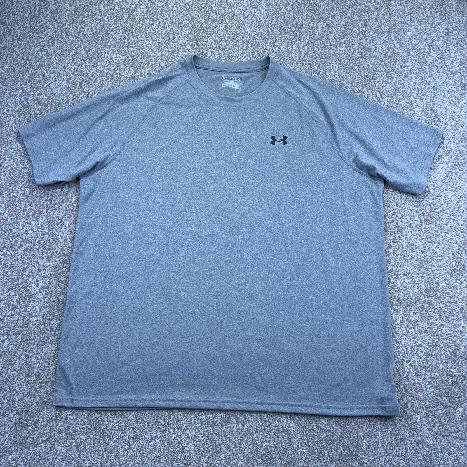 Under Armour Heatgear Training T Shirt Mens 2XL Gray Short Sleeve Raglan 1228539 gallery