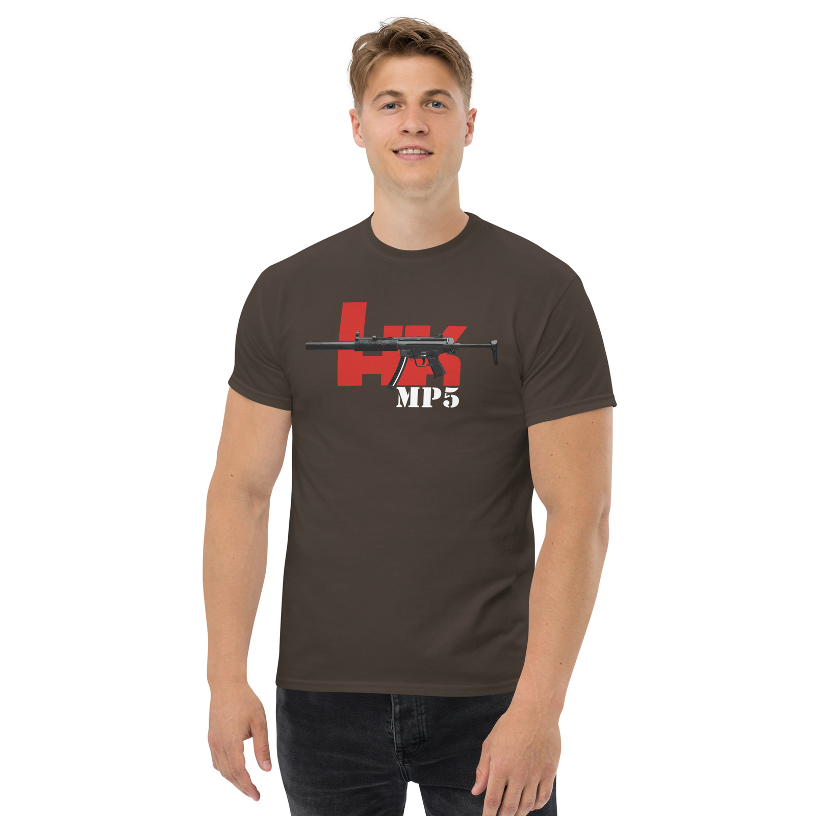 MP5 HK Gun Firearm Submachine Guns SWAT Team Military Unisex T-Shirt gallery