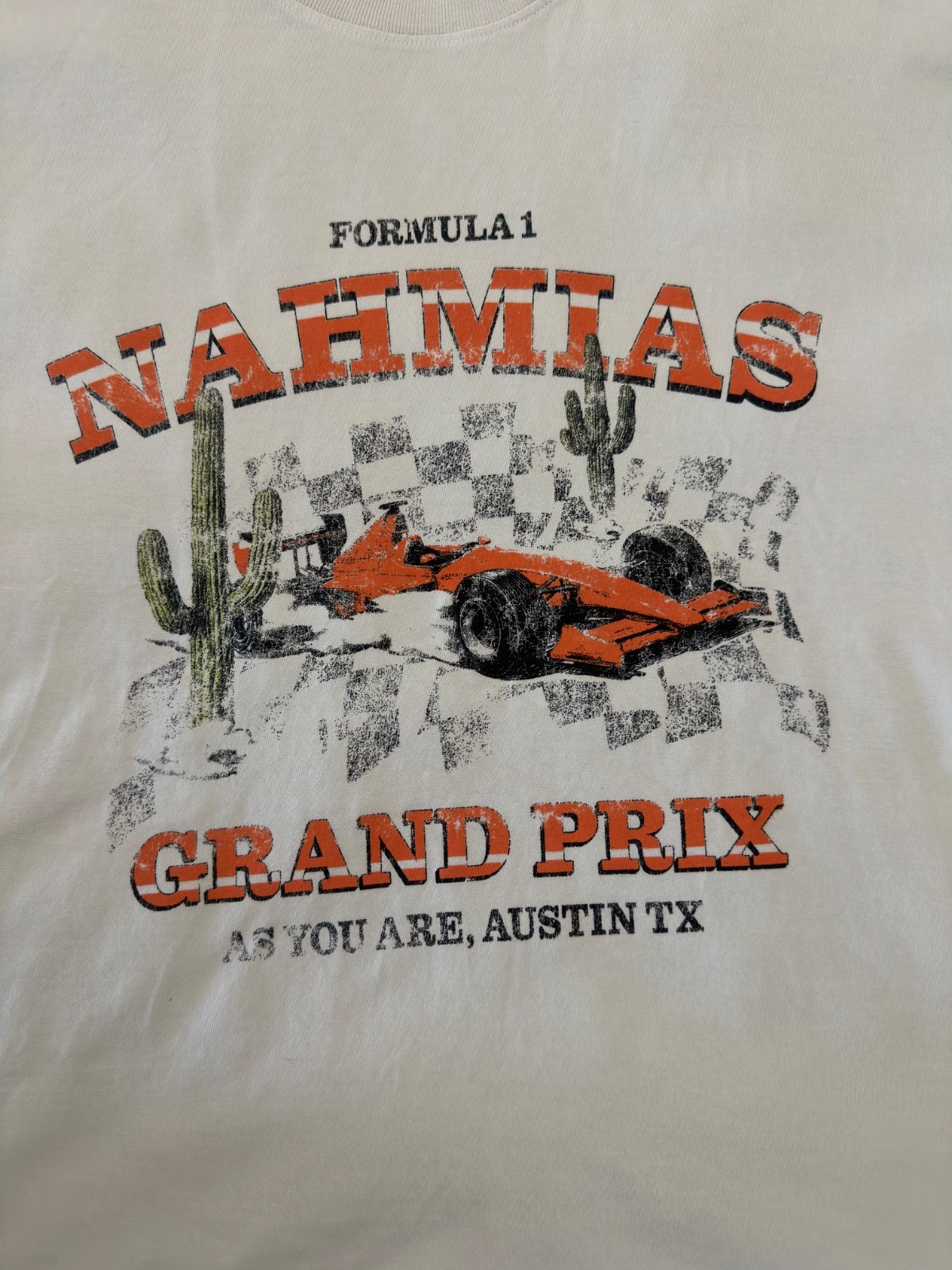 Nahmias x Austin F1 Grand Prix 2025 x As You A Small Oversized Off White T-Shirt gallery