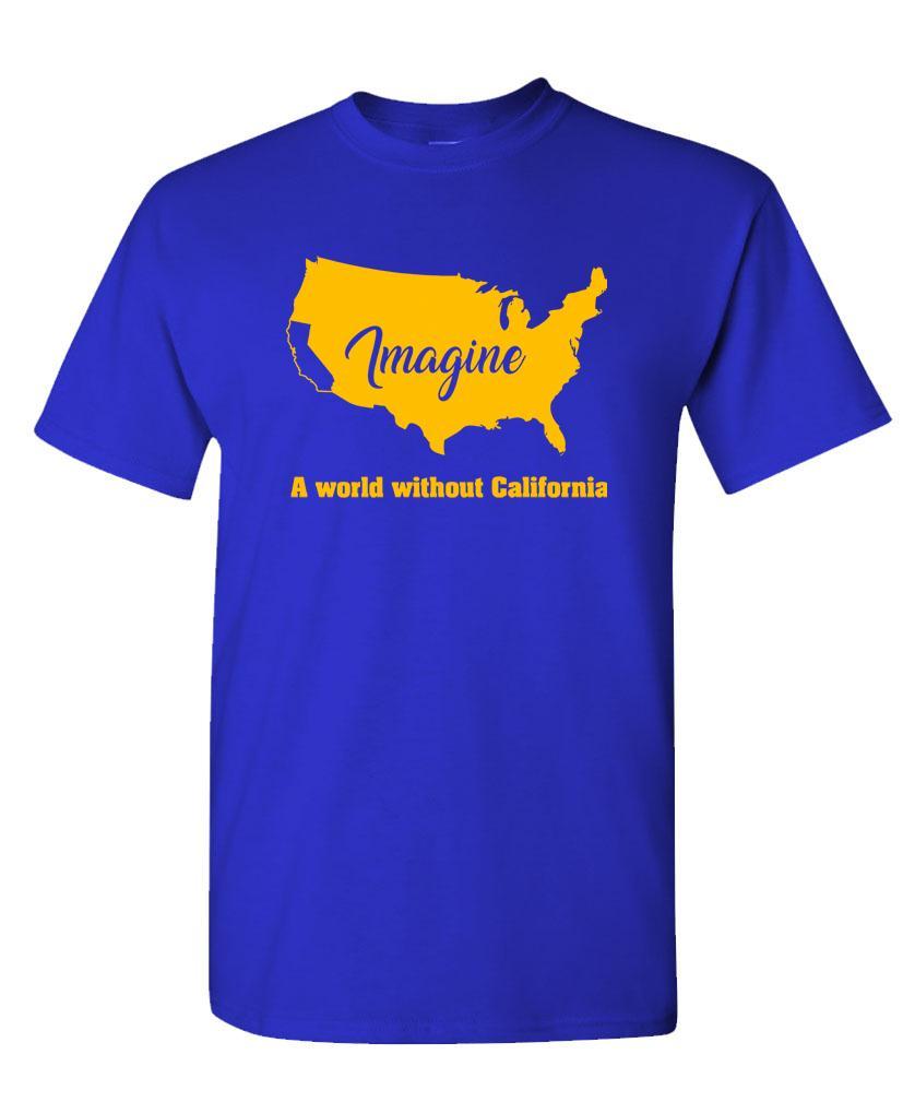 IMAGINE NO CALIFORNIA - Unisex Cotton T-Shirt Tee Shirt gallery
