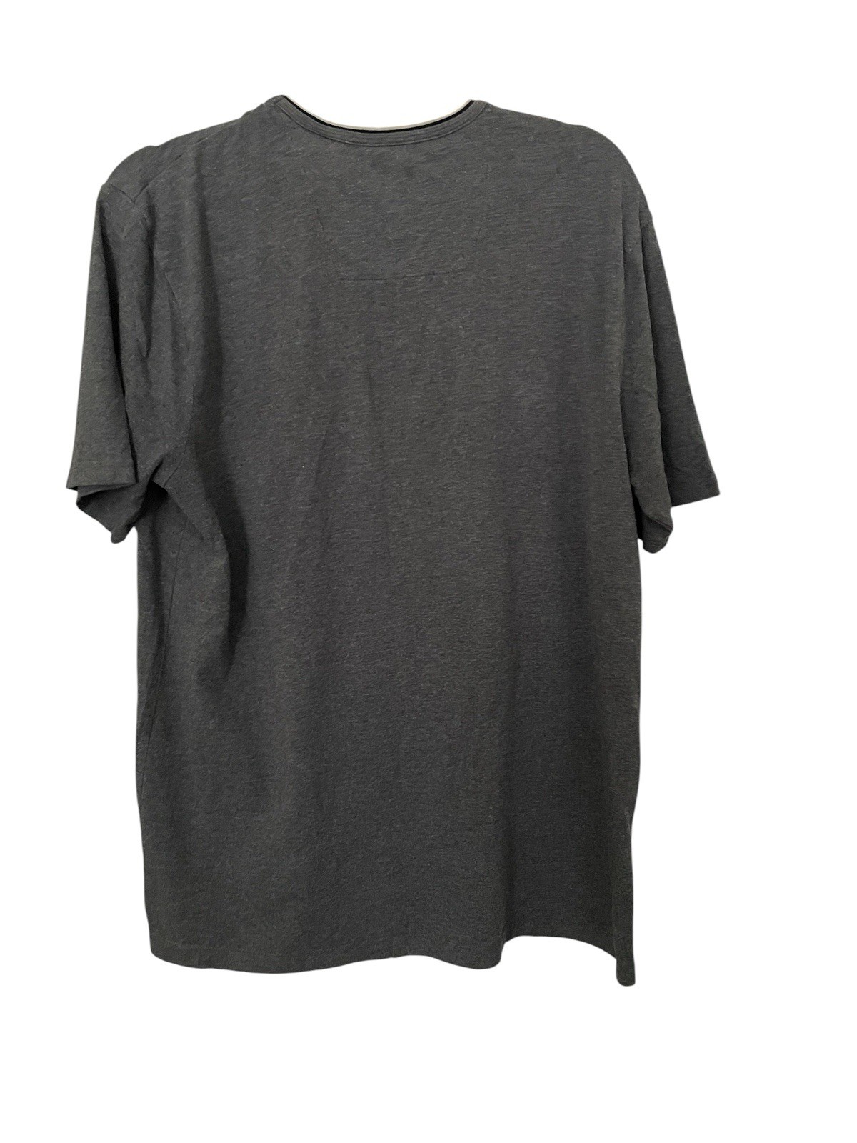Perry Ellis Men's Gray Modal V-Neck Drop Shoulder Short Sleeves T-Shirt Size Lg gallery