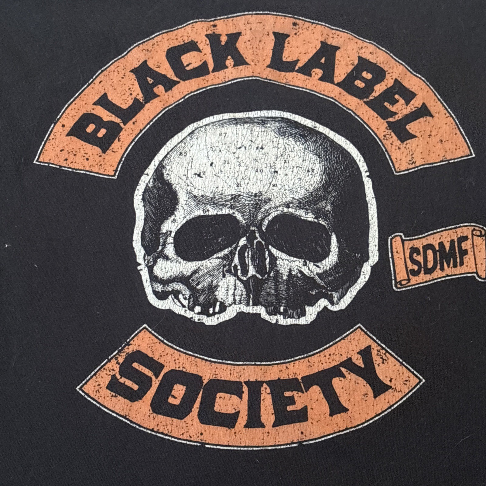 2000s Black Label Society SDMF Blessed Hell Ride Skull Hot Rod Shirt XL gallery