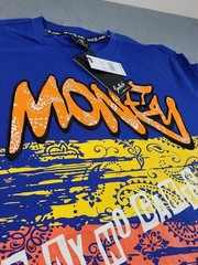Switch Remarkable Men’s Tee “Money” graphic with paisley paint Size L NWT