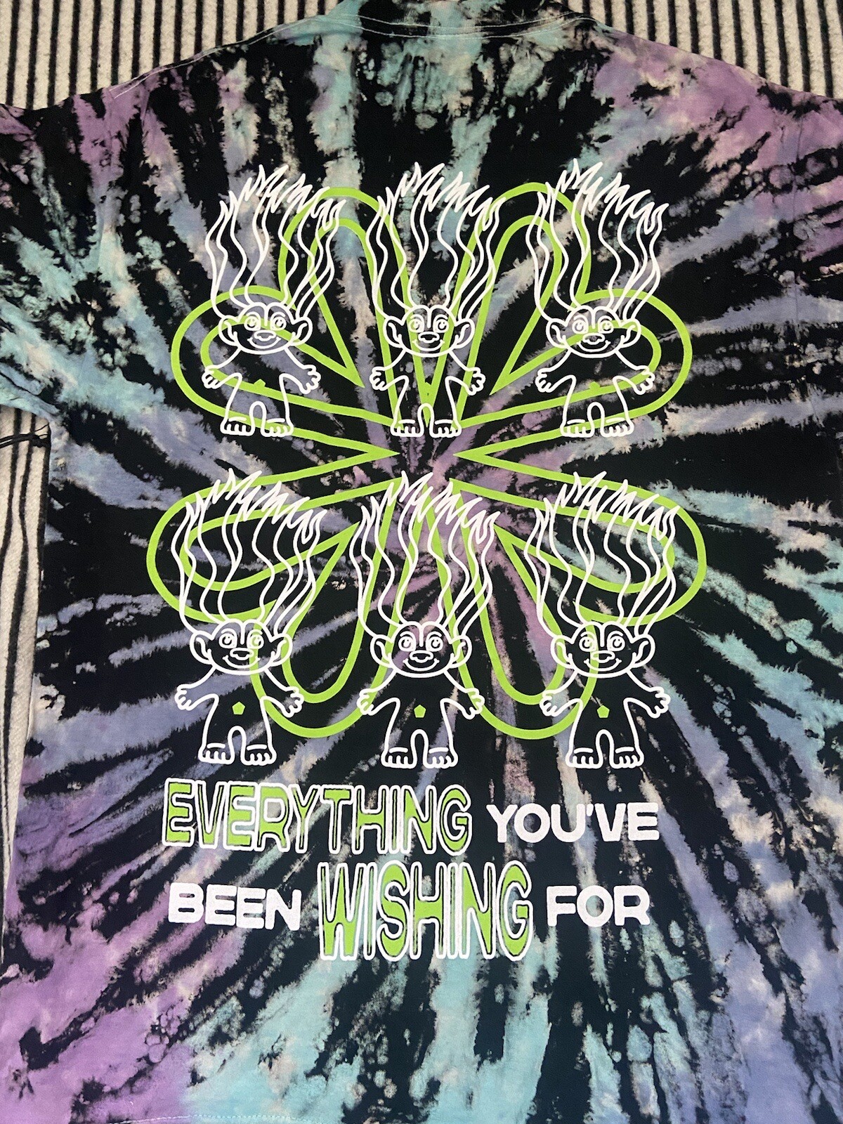 Universal Studios Hollywood Good Luck Trolls Tie Dye T-Shirt Size Medium gallery