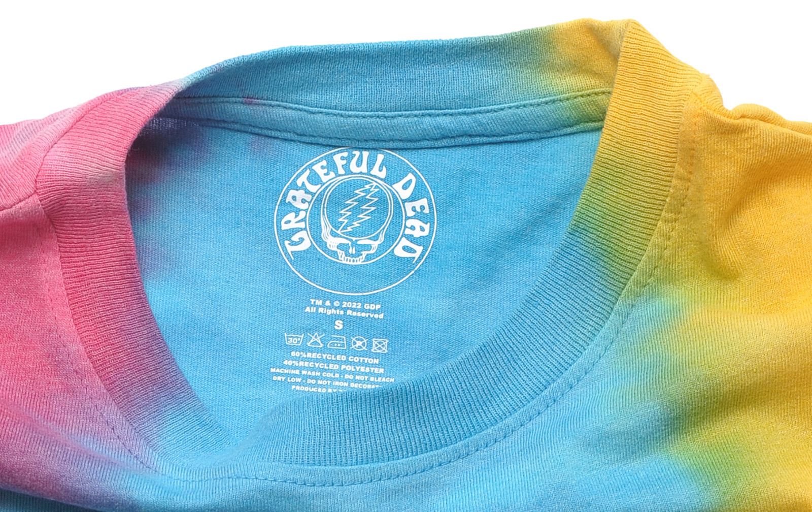 Official Grateful Dead T Shirt 1977 Tour Multicoloured Tie Dye New S M XL gallery