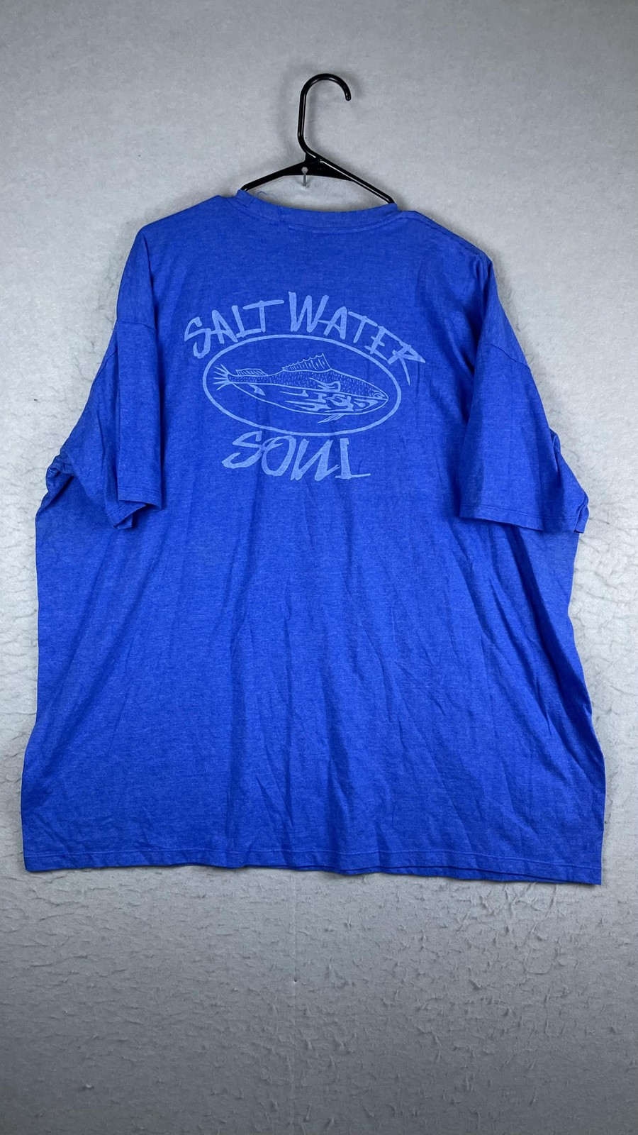 Salt Water Soul Shirt Mens Big 3XL Blue Fish Logo Graphic Tee T-Shirt Beach gallery