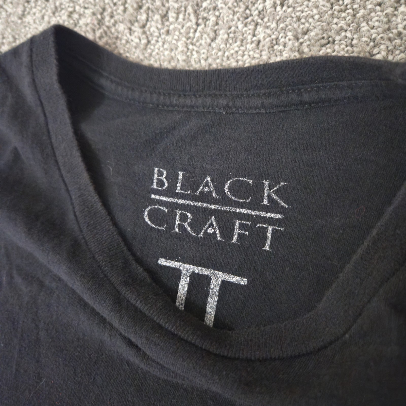 Black Craft II Cult No Gods Black T Shirt Men's Size M Grunge Dark Double-Sided gallery
