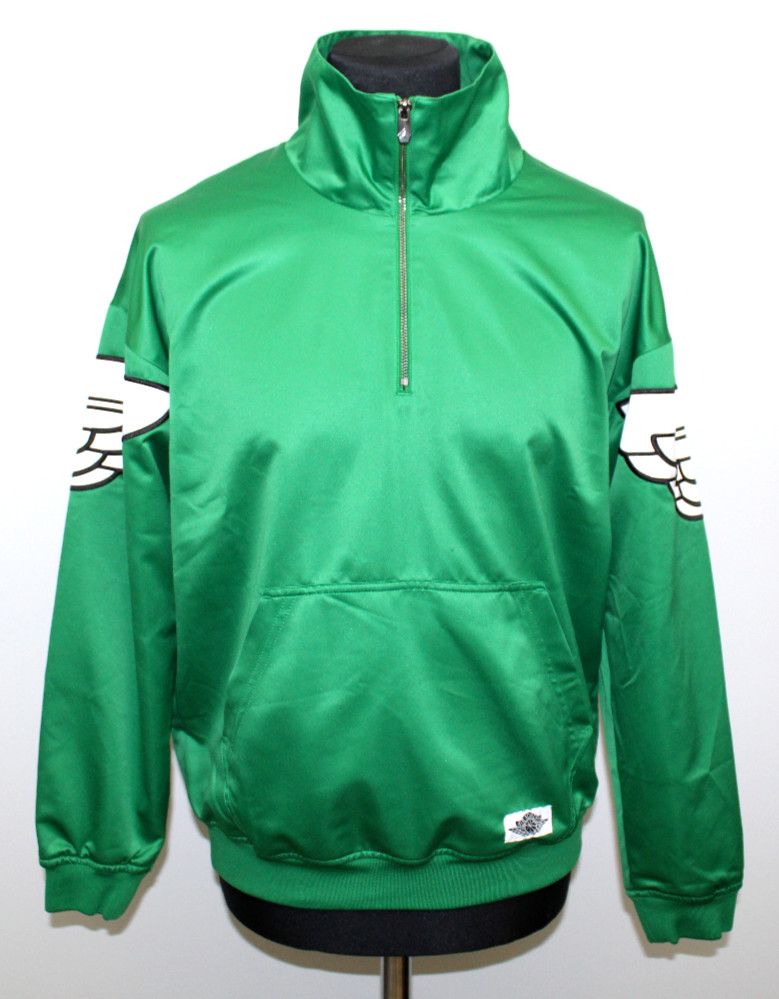 C0 New Nike Jordan Quarter Zip Jacket Shirt Top Satin Wings AO0406-302 Sz S $125