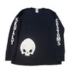 Skully Customs Motorcycle Biker Shop Long Sleeve Skull T-Shirt L Grunge Skater